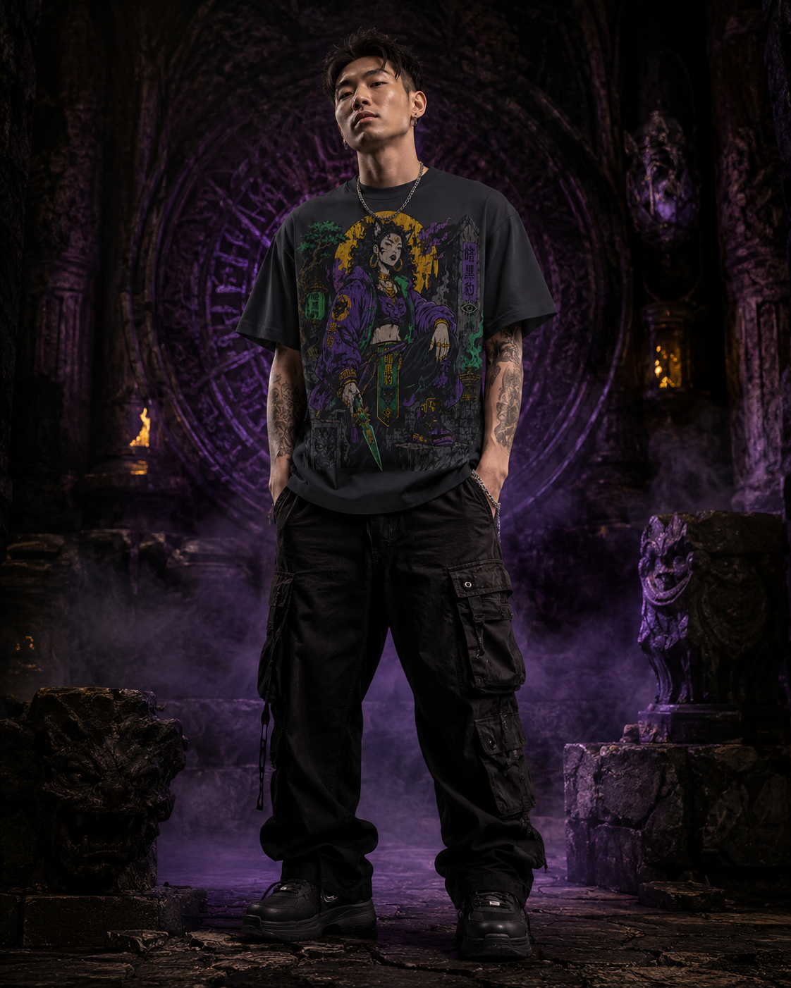 Black Jade - Assassin Queen of the Undrgrnd Heavyweight Oversized Graphic Tee